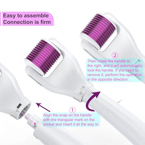 6-in-1 Derma Microneedling Roller Kit for At-Home Skincare
