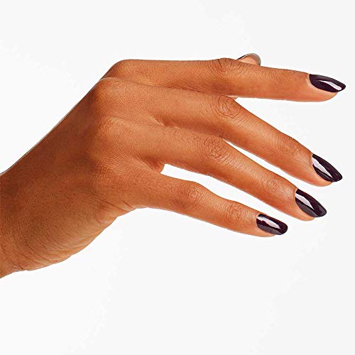 OPI Nail Lacquer Black Cherry Chutney – Opaque Dark Red Polish, Crème/Shimmer/Glitter