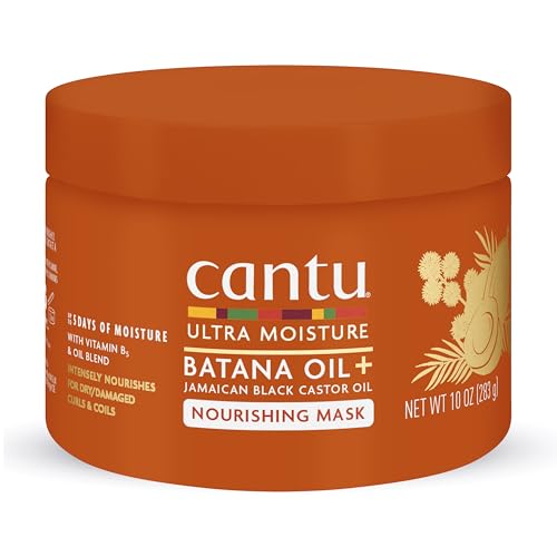 Cantu Ultra Moisture Nourishing Mask with Batana Oil + Jamaican Black Castor Oil, 10 oz
