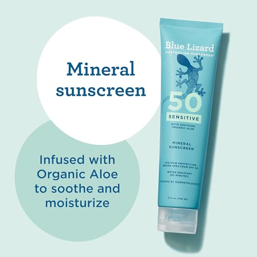 Blue Lizard Sensitive Mineral SPF 50 Sunscreen Lotion 5oz