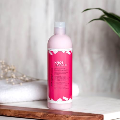 Aunt Jackie's Kids Knot Havin' It Leave-In Detangler Moisturizer 12 oz, Green Pack