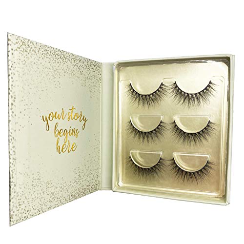 The Book of Lashes: Volume 1 - (Reusable False Eyelashes) - (Cruelty Free) - (3 Pairs)