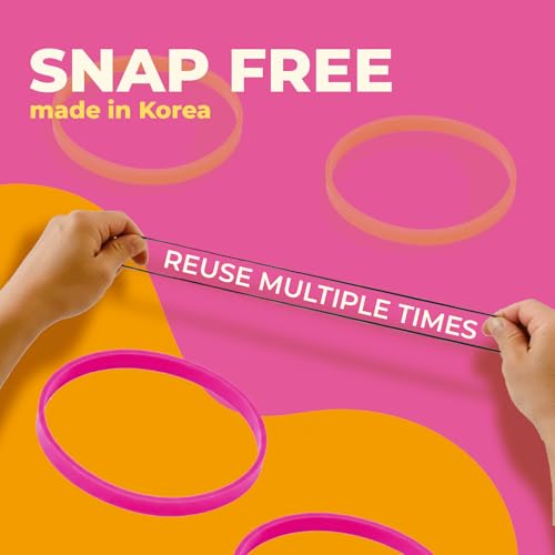PONIIBAND Clear Elastic Hair Bands 2000pcs Ouchless Mini