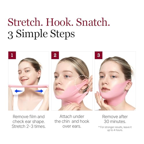 ROUND LAB Camellia V Lifting Gel Mask 4-Pack | Jawline Firming