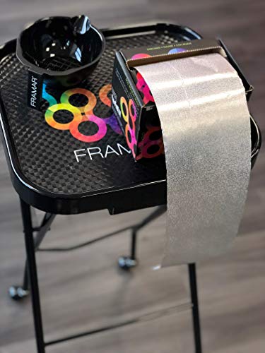 FRAMAR Silver Hair Foil Roll 320 ft with Dispenser & Blade