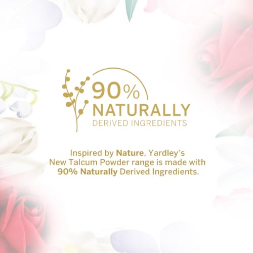 Yardley London Red Roses Perfumed Talc Powder, 8.8 oz