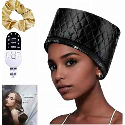 Great For Portable Home Hair Spa Cap, Hair Care Cap, Deep Conditioning, Safe Level 10 Temperature Control, Quick Heat Use