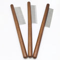 3-Pack Pet Grooming Combs with Beechwood Handle & Stainless Steel Teeth