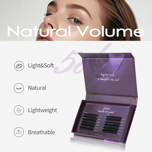 DeceMars 5D Layered Eyelash Extensions 13mm C Curl 0.07mm