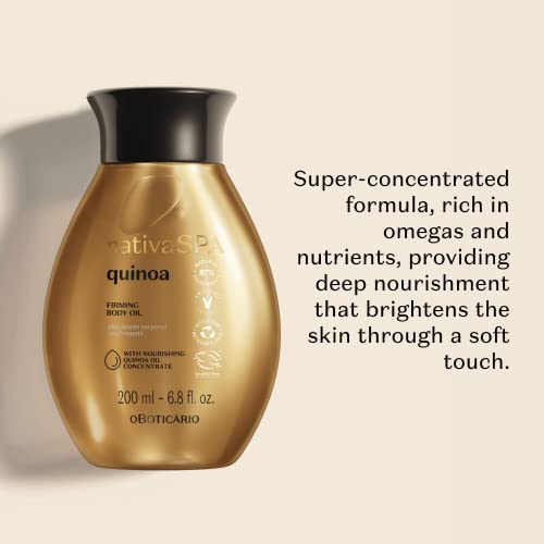 O BOTICARIO Nativa SPA Body Hydrating Oil Bundle: Madagascar Vanilla & Quinoa, 6.8 Ounce (each)