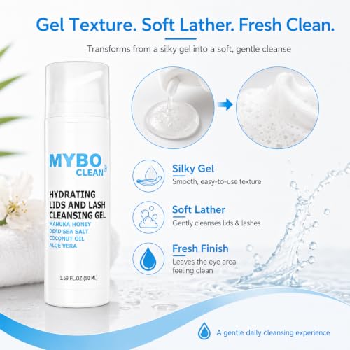 Myboclean Eyelid Cleansing Brush Kit with Gentle Gel