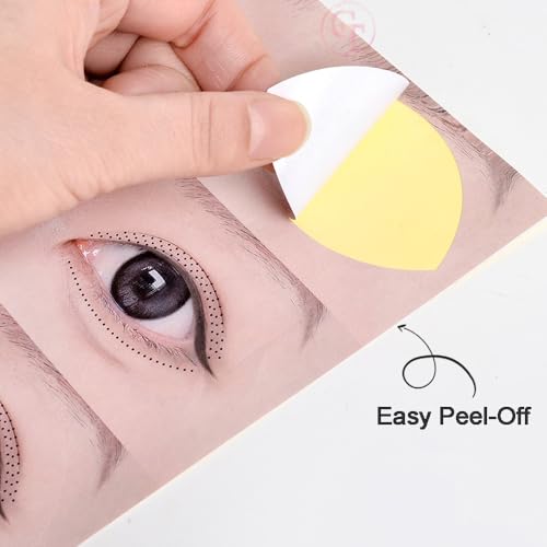 Eyelash Practice Cards 5 Sheet Pack with 3D Eye Stickers