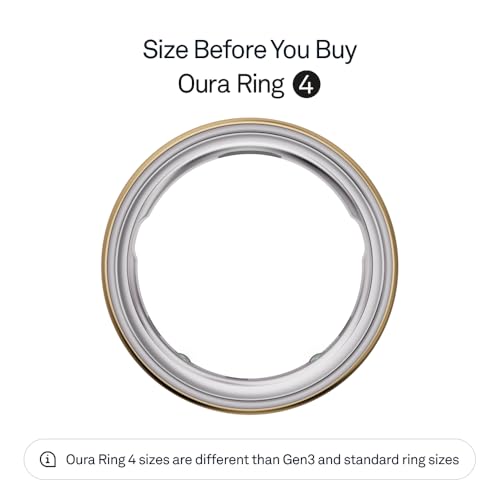 Oura Ring 4 Gold Size 9 - Sleep & Activity Tracker