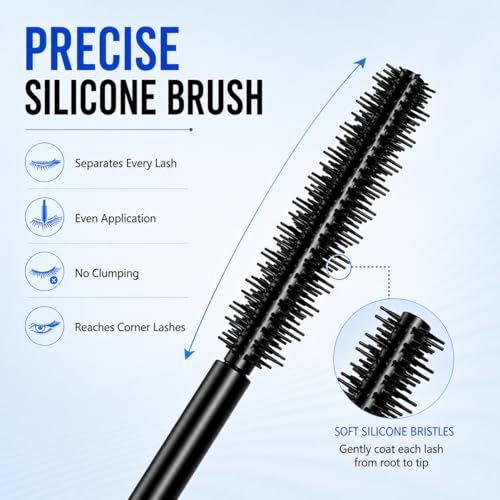 Volumizing Lengthening Mascara with Silicone Brush