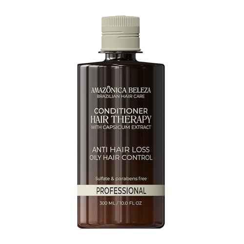 AMAZONICA BELEZA Hair Therapy Kit - Shampoo, Conditioner, Hair Mask (300ml/10.1 Oz) | Professional Line | Removes Oiliness, Prevents Hair Loss, Promotes Growth