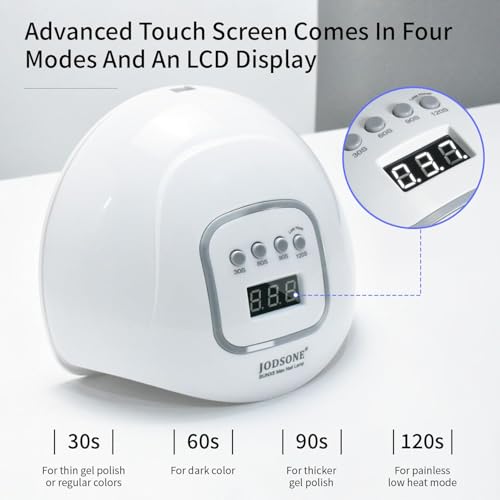 JODSONE U V LED Nail Lamp with Gloves Kit, Dryer for Gel Nails