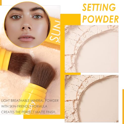 Mineral Powder Sunscreen SPF 35 - Matte Setting Powder for Face