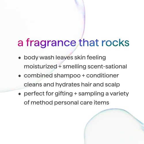 Method 2-in-1 Shampoo and Conditioner (18oz) and Body Wash (18oz) Gift Set, Glacier + Granite