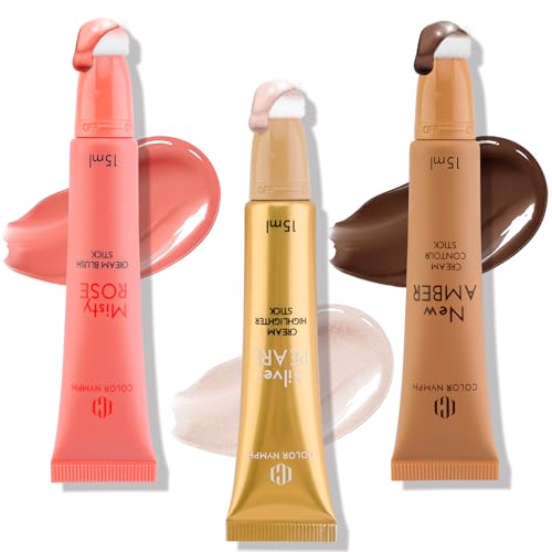 Color Nymph Liquid Makeup Wand Trio - Contour, Blush & Highlighter