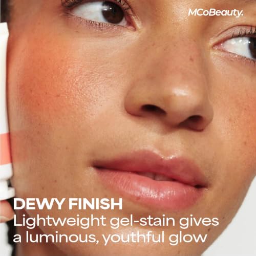 MCoBeauty Cherry Red Cheek & Lip Tint - Dewy Gel Cream