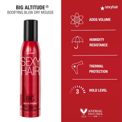 SexyHair Big Altitude Bodifying Blow Dry Mousse 6.8oz