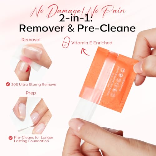 Modelones Peachy Pink Nail Strengthener & Growth Kit - 23 Pcs