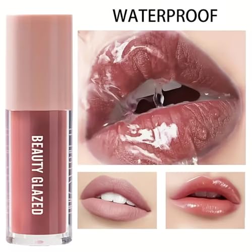 Beauty Glazed Berry Mauve Lip Gloss & Liner Set - Plumping Effect