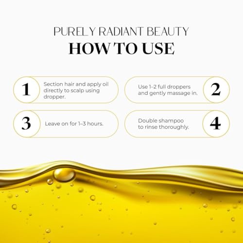 Hair Growth Oil with Rosemary & Castor – 50ml Vegan Scalp Treatment