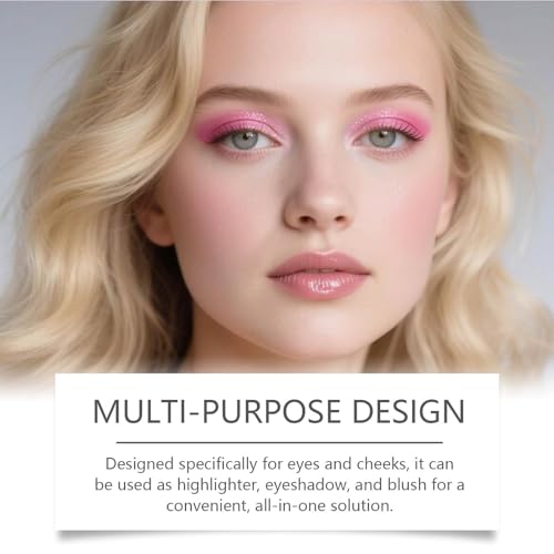 Domality 4-in-1 Eye & Cheek Makeup Palette with Highlighter & Contour