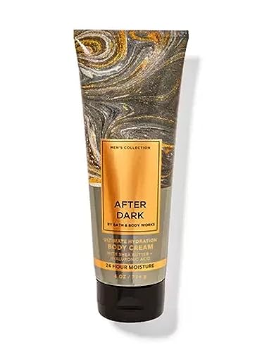 Bath and Body Works Hyaluronic Acid Body Cream For Men 8 Ounce (After Dark)