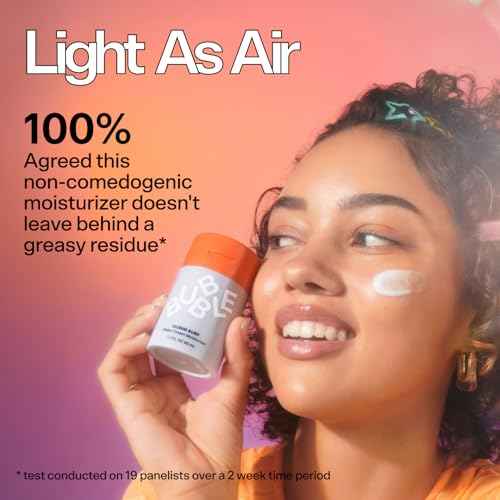 Bubble Skincare Cloud Surf Water Cream Travel Size Face Moisturizer - Hydrating & Mattifying Moisturizer to Help Rebalance Oils & Minimize Pores with Celery Seed Extract (30ml)