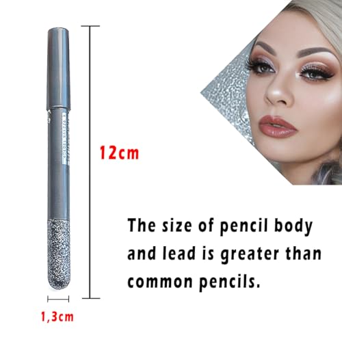 Linble Jumbo Metallic Eyeliner Pencil Set - 12 Colors