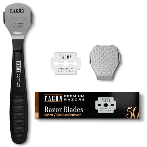 Professional Callus Shaver with 50 Blades - Surgical-Grade Tool for Feet & Hands