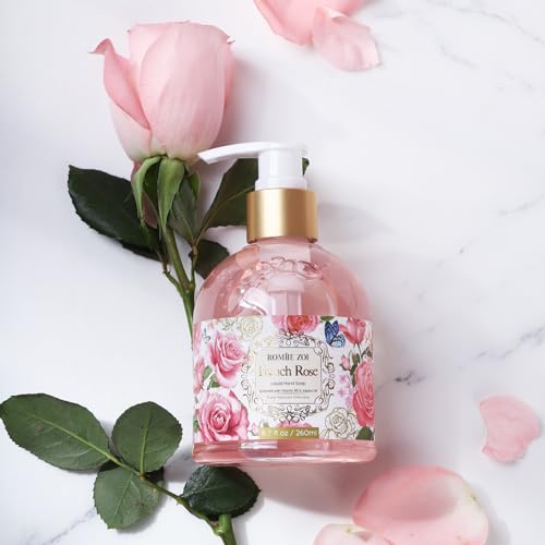 ROMIIE ZOI Liquid Hand Soap with Gift Box - French Rose - 260ml/ 8.7 fl.oz