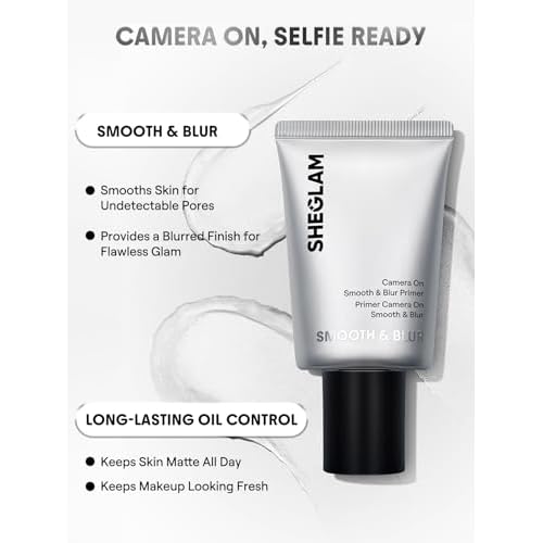 SHEGLAM Camera On Smooth & Blur Primer Mattifying Makeup Base Primer for Smoothing Skin