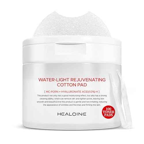 Rejuvenating Zero Pore Toner Cotton Pads with Hyaluronic Acid & MC-PDRN - Moisturizing Facial Korean Skin Care for Smooth Skin£¨100 Pads£©
