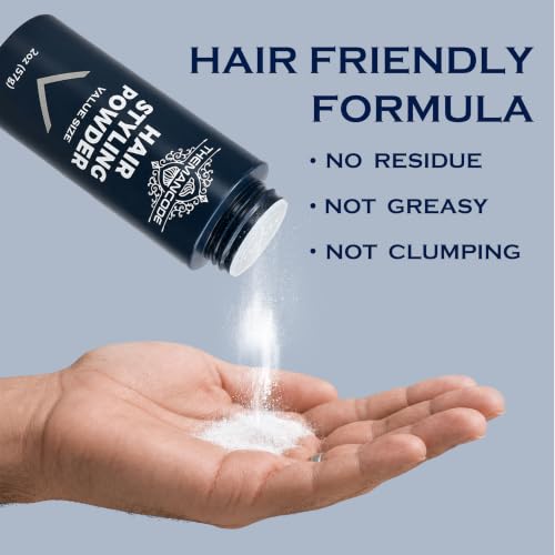 THEMANCODE Texture Powder for Men 2 Oz Hair Styling Powder, Matte Finish, Travel Size