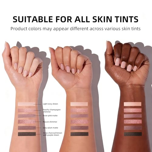 NUDES3 Mini Eyeshadow Palette - 6 Pink Shades with Mirror