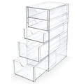 Prsildan 5-Drawer Acrylic Hair & Makeup Organizer, Space-Saving Storage