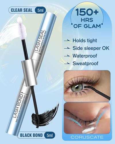 CORUSCATE 3-in-1 Lash Cluster Glue, Seal & Remover Set
