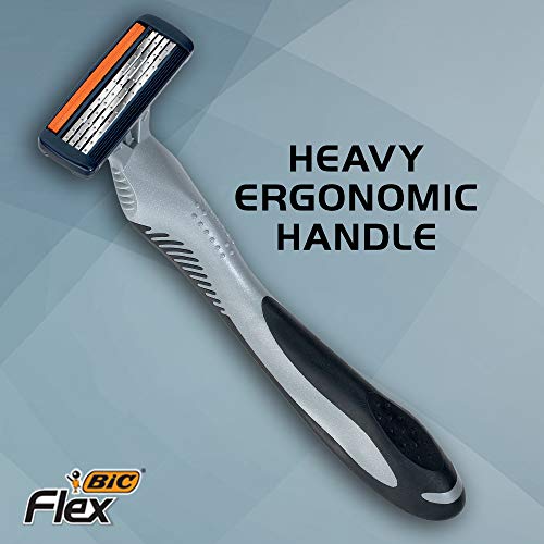 BIC Flex 4 Sensitive Men's 4-Blade Disposable Razor,3 Count
