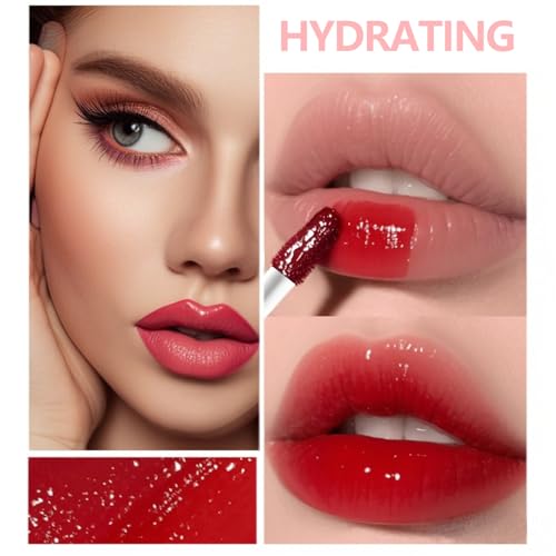Eakroo 6 Colors Lip Tint Stain Mini Liquid Lipstick, Lip Gloss for Women, Lip Oil Stain, Lip Stain Long Lasting Waterproof, Lip Makeup, Korean Makeup, Cute Stuff, Non-Stick Cup, High Pigment