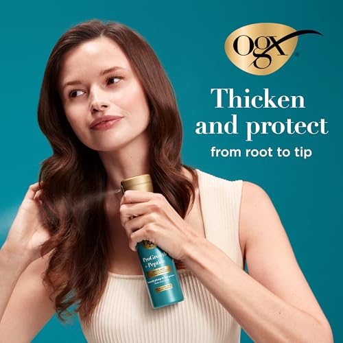 OGX ProGrowth Peptide Serum Mist Heat Protectant Spray 6.5oz