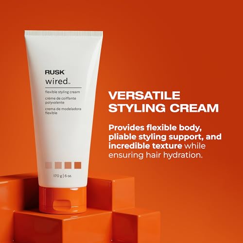RUSK Wired Flexible Styling Cream - Frizz Control for All Hair Types