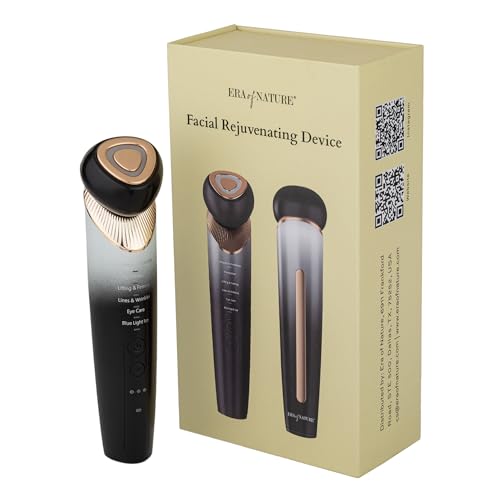 Era of Nature Red Light Facial Toning Device ? 3-Mode Microcurrent & Red Light Technology ? Lift, Tighten & Infuse ? Compact Rejuvenating Skin Tool with Hydrating Gel ? Home Beauty Device