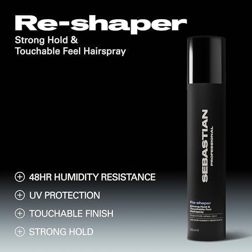 Sebastian Professional Re-Shaper Hairspray | Humidity Resistant-Strong Hold | Brushable, Firm Styling Control | For Medium to Heavy Textures | For All Hair Types