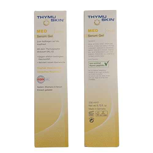Thymuskin Med Serum Gel - Advanced Hair Peptide Serum for Hair Growth & Density - Hair Care Solution with Multi-Peptide Formula - Hydrating Serumfor Scalp Health