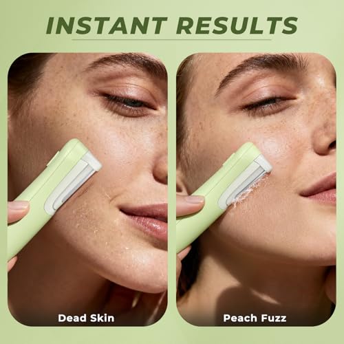 WLU Dermaplane Razor for Women - Peach Fuzz Removal Tool with LED