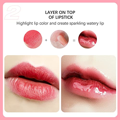 Hydrating Lip Oil & Tinted Balm - Non-Sticky Plumping Gloss