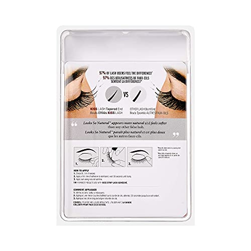 KISS Looks So Natural False Eyelashes - Poise, 5 Pairs